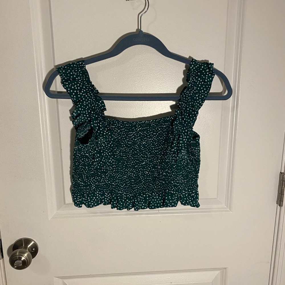 Matching Crop Top and Skirt Set